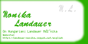 monika landauer business card